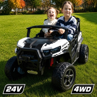Детский электромобиль Багги BBH056 24V 4WD белый